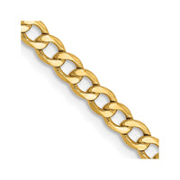 Thumbnail for 14k 2.85mm Semi-Solid Curb Chain