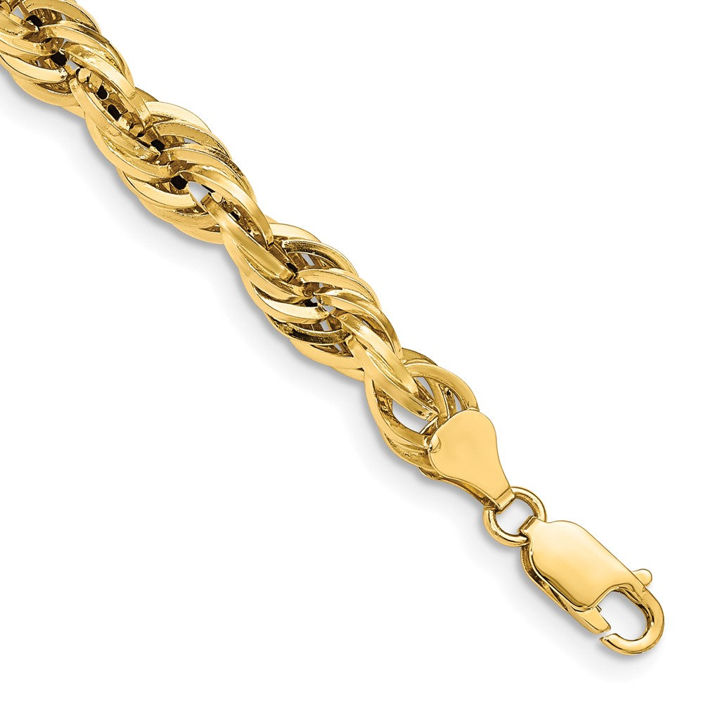 14ky 7.0mm Semi-Solid Rope Chain