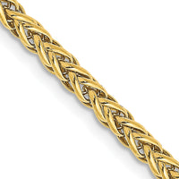 Thumbnail for 14k 2.6mm Semi-solid 3-Wire Wheat Chain