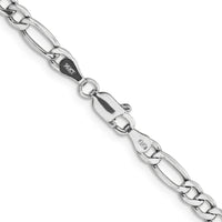 Thumbnail for 14k WG 4.4mm Semi-Solid Figaro Chain