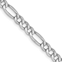 Thumbnail for 14k WG 4.4mm Semi-Solid Figaro Chain