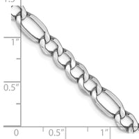 Thumbnail for 14k WG 5.75mm Semi-Solid Figaro Chain