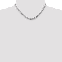 Thumbnail for 14k WG 5.75mm Semi-Solid Figaro Chain