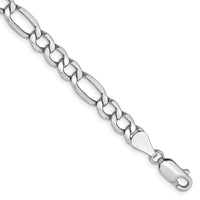 Thumbnail for 14k WG 5.75mm Semi-Solid Figaro Chain