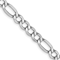 Thumbnail for 14k WG 5.75mm Semi-Solid Figaro Chain