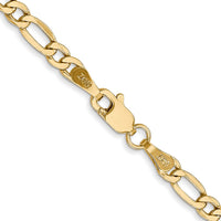 Thumbnail for 14k 3.5mm Semi-Solid Figaro Chain