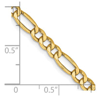 Thumbnail for 14k 4.2mm Semi-Solid Figaro Chain