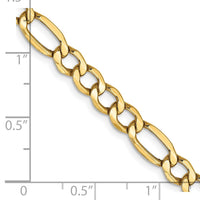 Thumbnail for 14k 5.75mm Semi-Solid Figaro Chain