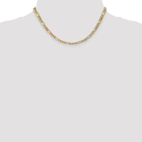 Thumbnail for 14k 5.75mm Semi-Solid Figaro Chain