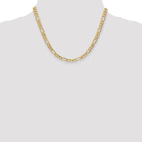 Thumbnail for 14k 6.25mm Semi-Solid Figaro Chain