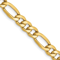Thumbnail for 14k 6.25mm Semi-Solid Figaro Chain
