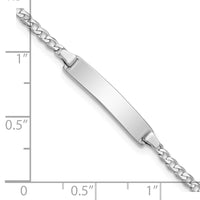 Thumbnail for 14k WG Flat Curb Link ID Bracelet