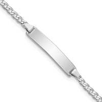 Thumbnail for 14k WG Flat Curb Link ID Bracelet