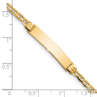 Thumbnail for 14k Children's Anchor Link ID Bracelet
