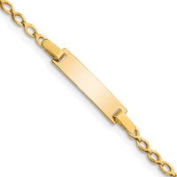 Thumbnail for 14k Children's Polished ID Bracelet