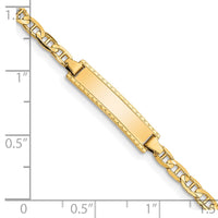 Thumbnail for 14k Children's Anchor Link ID Bracelet