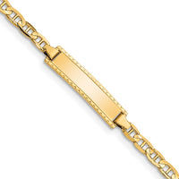 Thumbnail for 14k Children's Anchor Link ID Bracelet