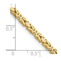 Thumbnail for 14k 2.5mm Byzantine Chain