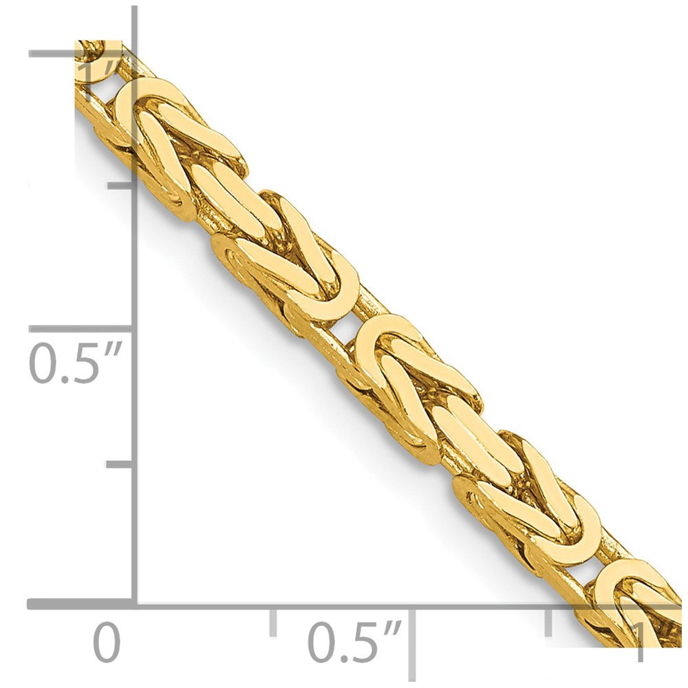 14k 3.25mm Byzantine Chain