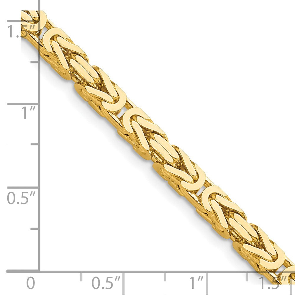 14k 4mm Byzantine Chain