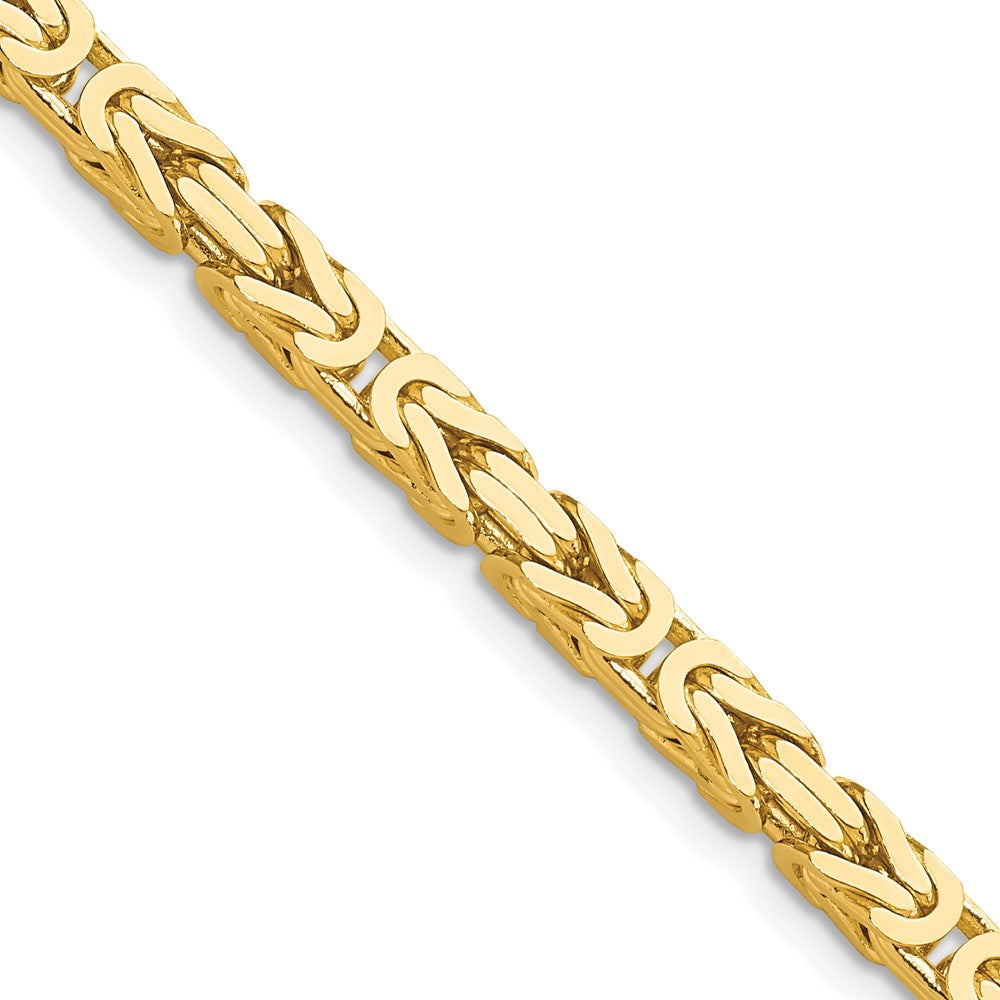 14k 4mm Byzantine Chain