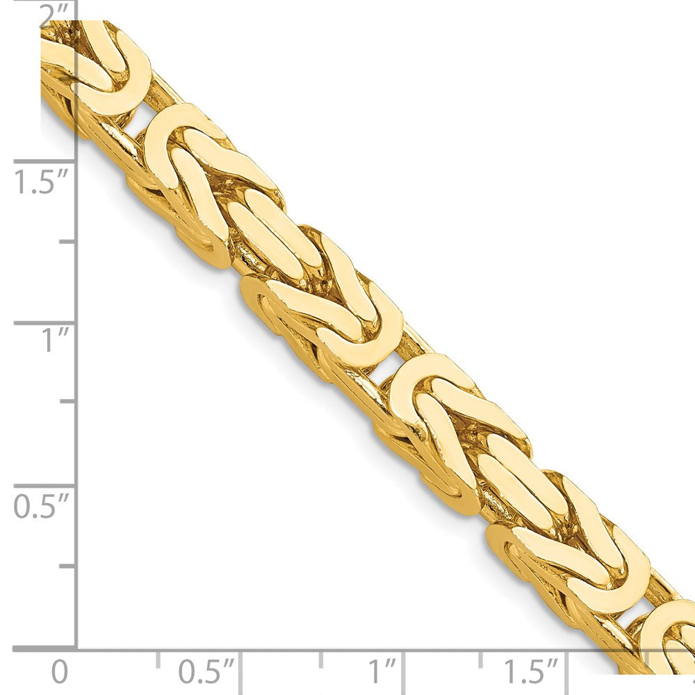 14k 6.5mm Byzantine Chain