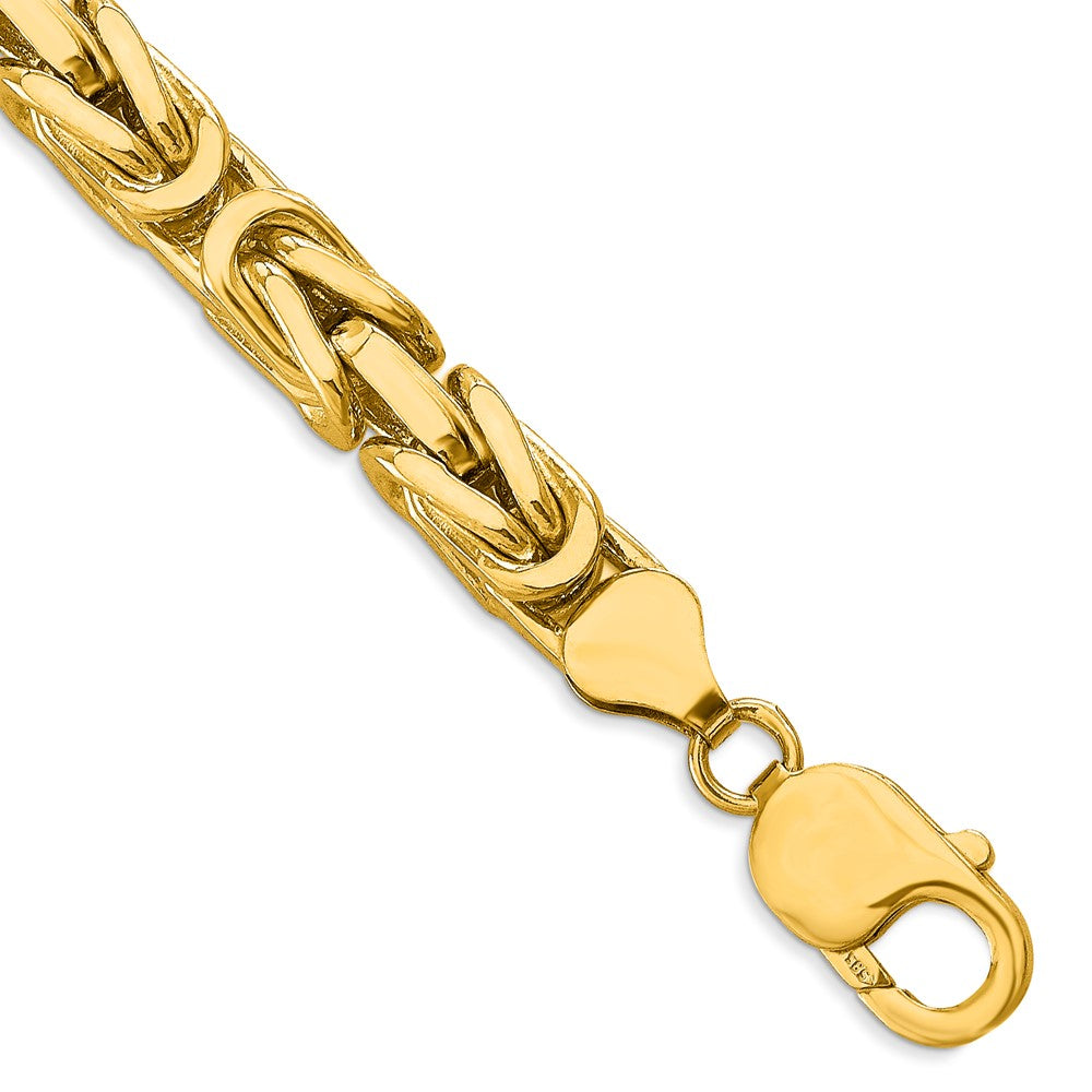 14k 6.5mm Byzantine Chain