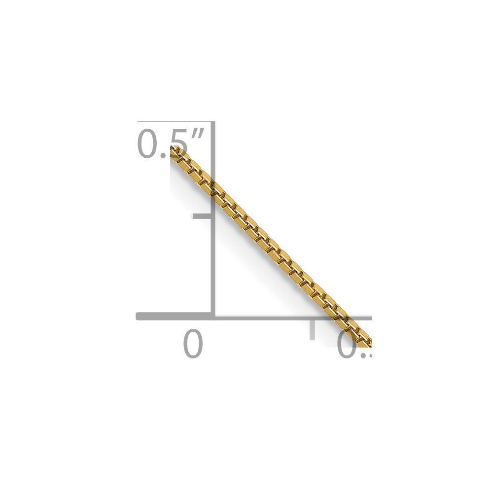 14k .9mm Box with Spring Ring Clasp Chain
