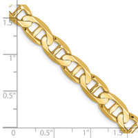 Thumbnail for 14k 7mm Concave Anchor Chain