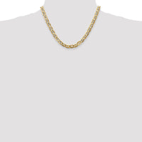Thumbnail for 14k 7mm Concave Anchor Chain