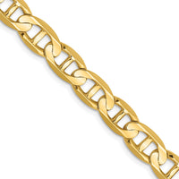 Thumbnail for 14k 7mm Concave Anchor Chain