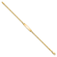 Thumbnail for 14k Baby Soft Diamond Shape Curb ID Bracelet
