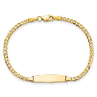 Thumbnail for 14k Baby Soft Diamond Shape Curb ID Bracelet