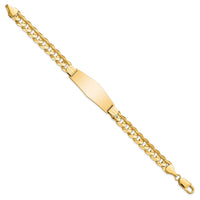 Thumbnail for 14k Curb Soft Diamond Shape ID Bracelet