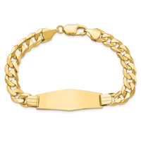 Thumbnail for 14k Curb Soft Diamond Shape ID Bracelet