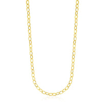 Thumbnail for 14k Yellow Gold Cable Chain Style Polished Necklace