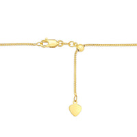 Thumbnail for 14k Yellow Gold Adjustable Franco Chain 0.9mm