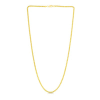 Thumbnail for 14k Yellow Gold 2.8mm Light Weight Wheat Chain
