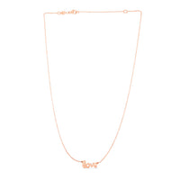 Thumbnail for 14k Rose Gold Script LOVE Necklace
