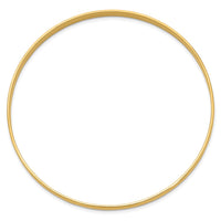 Thumbnail for 14k 4mm Solid Polished Half-Round Slip-On Bangle