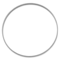 Thumbnail for 14k White Gold 4mm Solid Polished Half-Round Slip-On Bangle