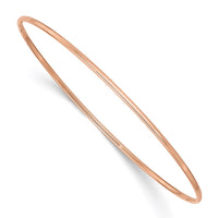 Thumbnail for 14k 1.5mm Rose Gold Polished Slip-on Bangle Bracelet