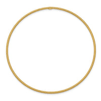 Thumbnail for 14k 1.5mm Textured Slip-on Bangle Bracelet