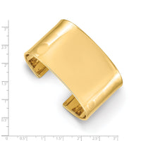 Thumbnail for 14K 37mm Polished Cuff Bangle