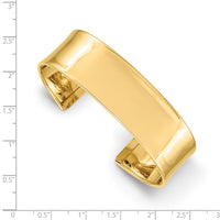Thumbnail for 14k 18.5mm Polished Cuff Bangle
