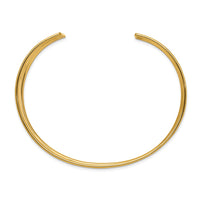 Thumbnail for 14k 19mm Hammered Polished Cuff Bangle