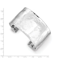 Thumbnail for 14k WG 37mm Hammered Polished Cuff Bangle