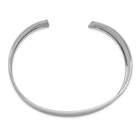 Thumbnail for 14k White Gold 18.5mm Polished Cuff Bangle