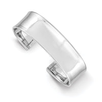 Thumbnail for 14k White Gold 18.5mm Polished Cuff Bangle