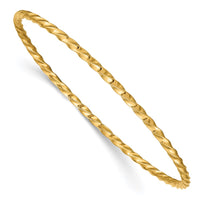 Thumbnail for 14k 2.50mm Twisted Slip-on Bangle